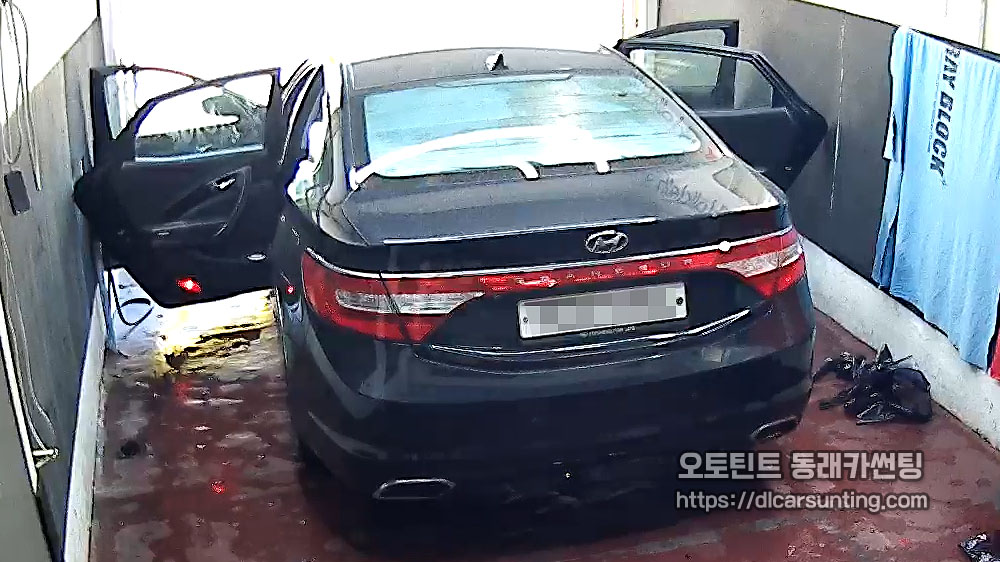 그랜져HG 기존필름 썬팅 제거
