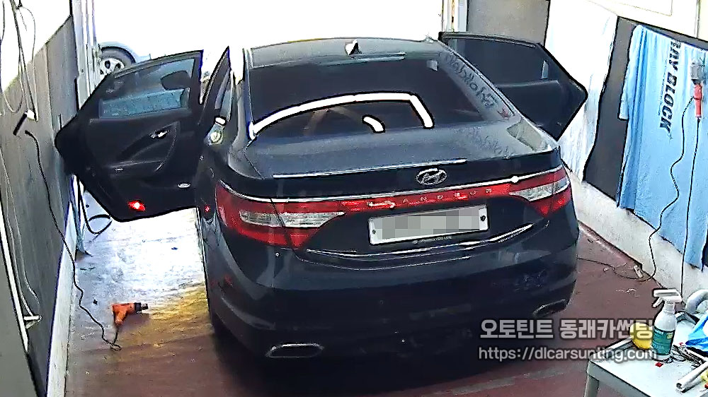 그랜져HG 오래된 썬팅 제거 및 열선 손상 없이 재시공하는 법[부산 동래구]